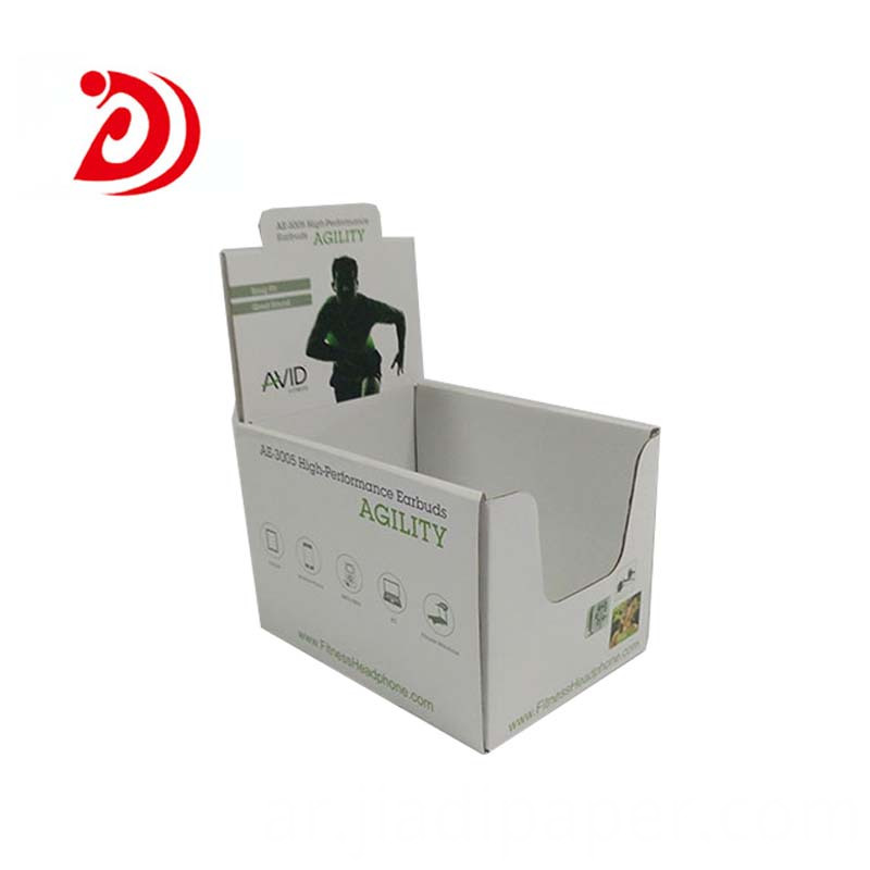 عرض سماعة كرتون Cardboard earphone Displays